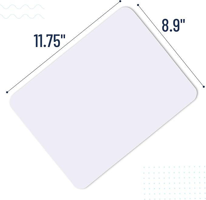 Mr. Pen- Small Dry Erase Lapboard, 9x12 Inches, 3 Markers, Double Sided Mini Dry Erase Board for Kids, Small Whiteboard Portable for Kids, Students and Classroom Use