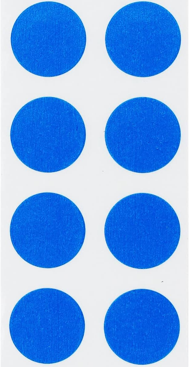 Blue Color Coding Labels for Organizing Inventory 0.50 Inch Round Circle Dots 1,000 Total Adhesive Stickers On A Roll