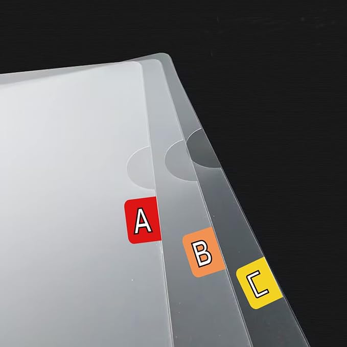 Alphabet Stickers A to Z for Classroom Teachers Small Business Organization | Waterproof Vinyl Color Coded Index Labels for Books Documents Filing Binder Dividers Office School Supplies Library