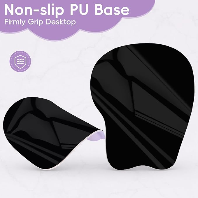 Upgrade Ergonomic Mouse Pad,Non Slip Mousepad Wrist Rest Support for Office, Computer, Laptop & Mac(B-Light Purple)
