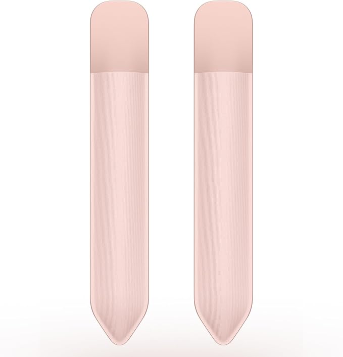 MoKo Adhesive Pencil Case Holder Sticker for Apple Pencil, 2Pcs Rose Gold | Elastic Pencil Pocket Pouch, Adhesive Sleeve, Attached to iPad Case, For Pro/USB-C/1st/2nd Gen and Similarly Stylus Pens