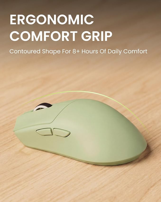 Wireless Keyboard and Mouse Combo with Warm Backlit Pudding Keycaps-Green | Bluetooth & 2.4G Dual Mode, 2000mAh Rechargeable Full Size Quiet Computer Keyboard, Cute Setup for Windows PC Desktop, EWEADN