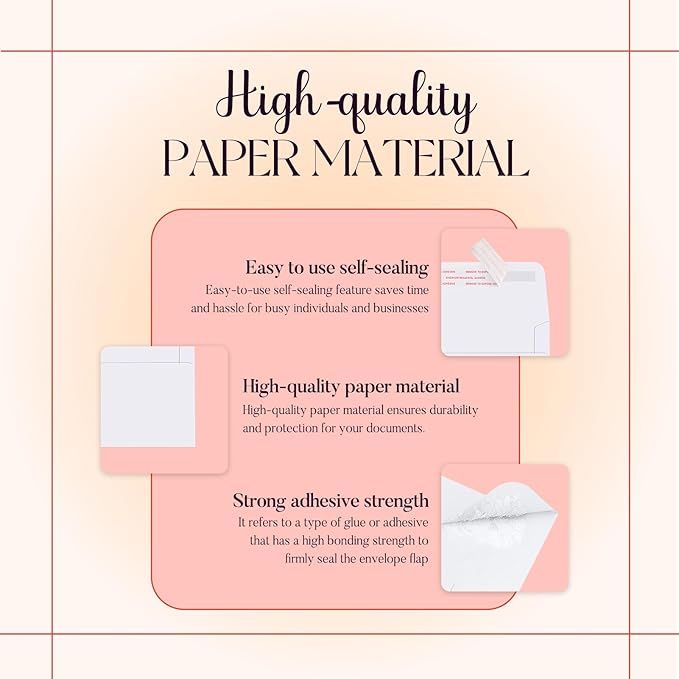ACSTEP 3000Pack A4 Envelopes 4-1/4 X6-1/4 Inch Self seal White 4 X 6 Envelopes For for Weddings, Invitations, Photos, Postcards, Greeting Cards Mailing,Baby Shower, Graduation