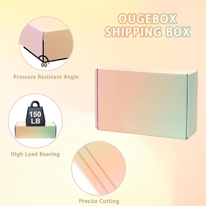 30 Pack 6x4x2 In Color Shipping Boxes | Corrugated Cardboard Box for Shipping, Mailing, Packing, Packaging and Storage