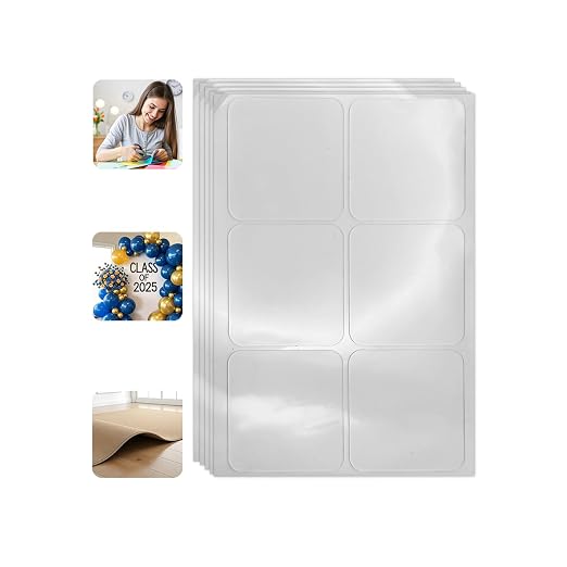 Clear Adhesive Double Sided Stick Pads,30 Pcs | Double-Sided Removable Glue Dots for Wall, Craft and Party Decorations, 2.3 * 2.3Inches