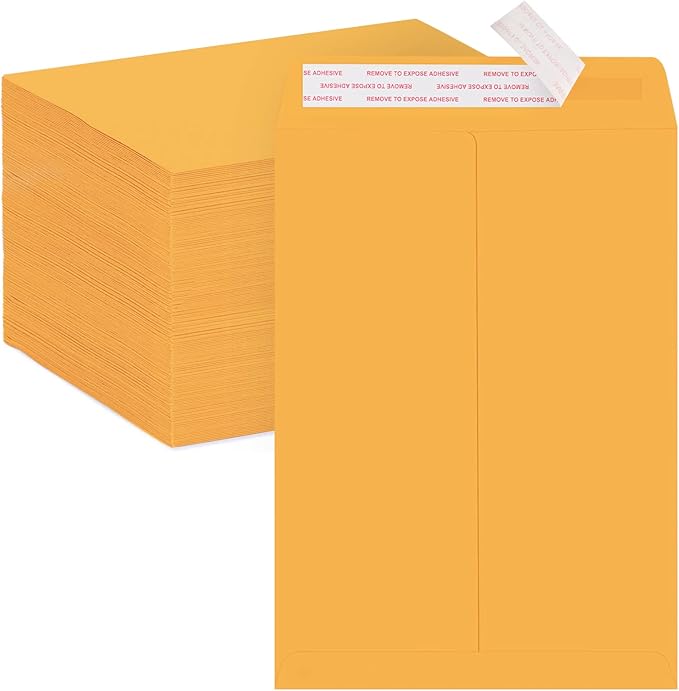 ACSTEP Manila Envelopes Self Seal 9 x12 100pack, Yelllow Manilla envelopes 9x12 for Mailing, Catalog