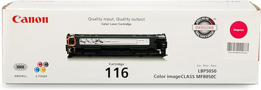 Canon Genuine 116 Magenta Toner Cartridge Compatible with MF8050Cn, MF8080Cw