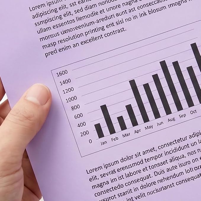 Colored Paper, Purple Copy Printer Paper, Lavender Lightweight Construction Paper for Crafting & Office School Supplies, 8.5x11inch-1 Ream