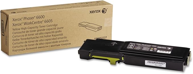 Xerox Phaser 6600/ WorkCentre 6605 Yellow High Capacity Toner Cartridge (6,000 Pages) - 106R02227