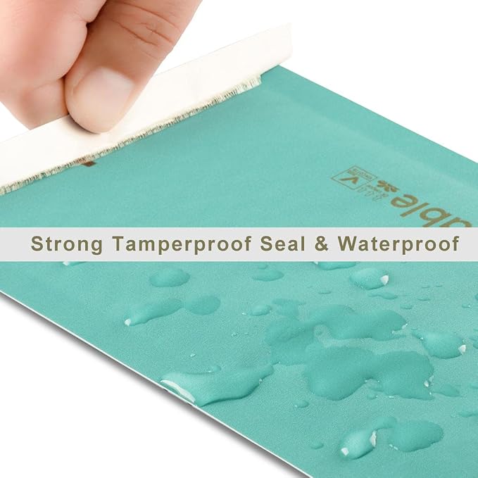 KTOB 4x8 100% Biodegradable Bubble Mailers | 25 Count Teal #000 Compostable Padded Packaging Wrap Envelopes Pouches Eco Friendly Self Seal Bags