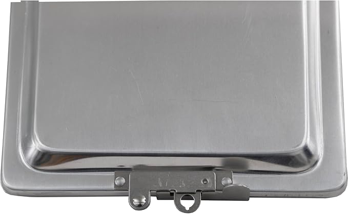 Buyers Products 5201103 Aluminum Clipboard Document Holder, Silver Plain Finish Record Box for 6 in x 9 in Papers, Dry Secure Storage for Packing Slips, Work Licenses and Permits