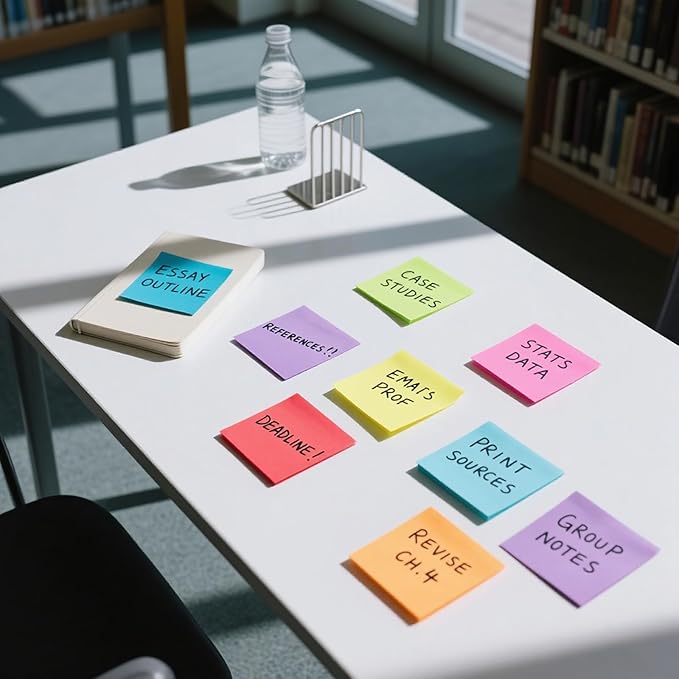 Stick Notes 3x3, Bright Color Stick Notes, 18 Pads, Super Sticky & Recyclable, for Home, Office, School