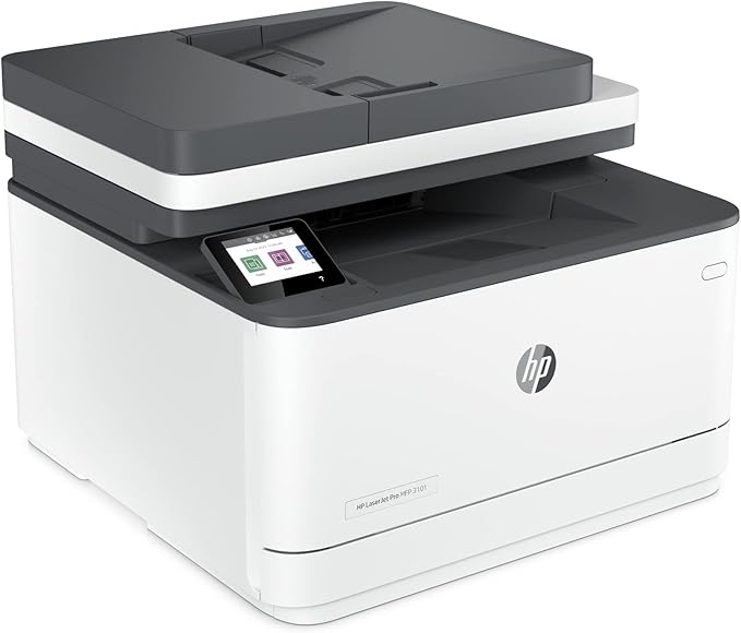 HP LaserJet Pro MFP 3101fdw Wireless Black & White All-in-One Laser Printer, Scanner, Copier, Fax, Best-for-Office (3G628F)