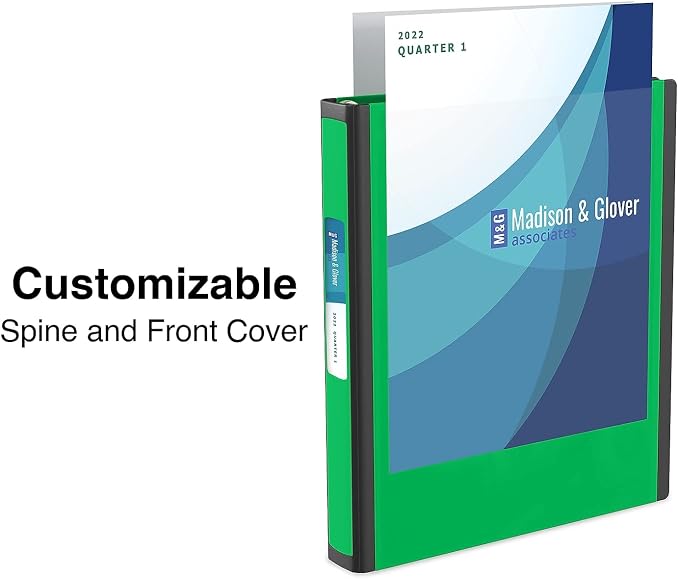 Staples Better Binder, 1" D‑Ring Heavy‑Duty 3‑Ring Binder, Green, Reinforced Spine, 275‑Sheet Capacity, Durable for School, Office & Reports, 3‑Pack