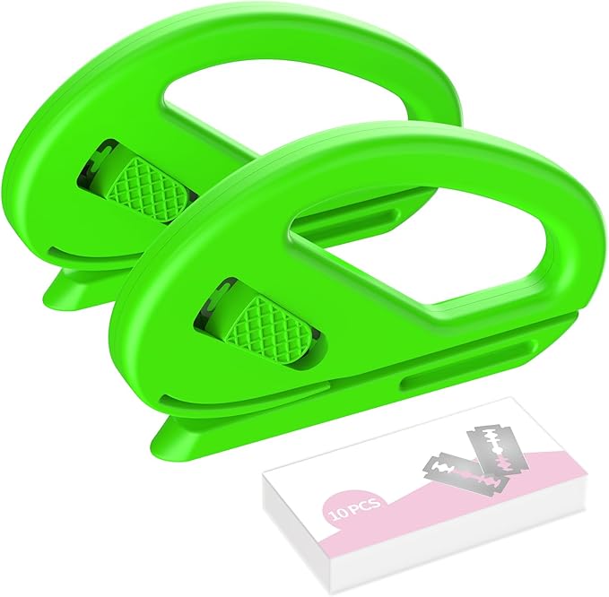 YAMXIN 2-Pack Wrapping Paper Cutter With 10 Replaceable Blades, Gift Wrap Cutter Suitable for Most Wrapping Paper