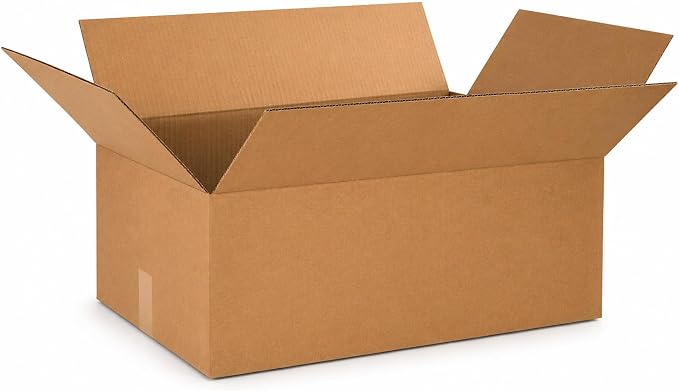 Box USA Shipping Boxes Large 24"L x 16"W x 8"H 20-Pack - Corrugated Cardboard Box for Moving, Mailing, Packing, Packaging and Storage