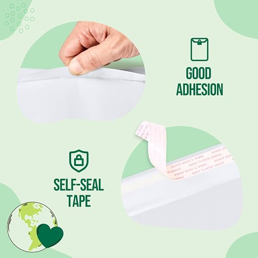 Fuxury White Kraft Bubble Mailer 6x10" 100 Pack Padded Envelope Usable 6x9" | Self Seal Bubble Envelopes Waterproof Cushion Padded Mailers for Small Business Shipping Invoices Cards #0