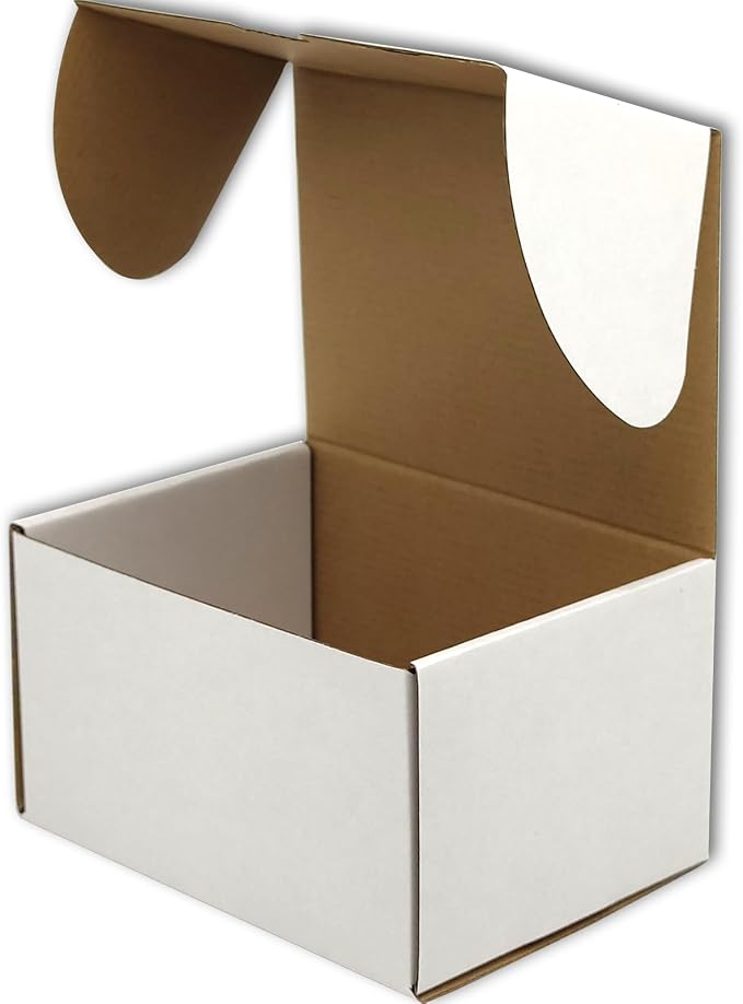 12x9x6 Shipping Boxes White Mailer Corrugated Cardboard Box Set of 15 | for Packaging, Literature, Packing, Mailing, Storage, Small Business, Moving, Gift, Supplies, Quick Fold, Tab Locking