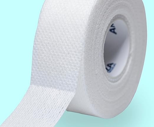 Areza Medical Surgical Tape - Porous Skin Soft Fabric Cloth Adhesive Tape - Fabripore - 1" x 10 yds. (2.5 cm x 9 m) - 6 Rolls per Box
