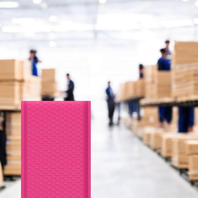iMBAPrice 8.5x12 Inch Hot Pink Bubble Mailers #2 – 100 Pack Self-Seal Padded Envelopes, Waterproof Bubble Cushion Mailers for Small Business Packaging & Shipping