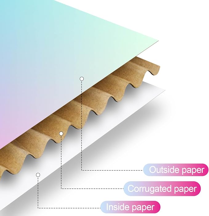 Spakon 50 Packs Shipping Boxes Cardboard Corrugated Mailer Packaging Boxes for Small Business Cute Small Box Cardboard Carton Box Mailers for Packaging Product (Candy Color,6 x 4 x 1.6 Inches)