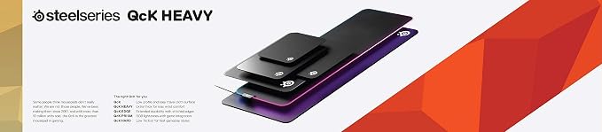 SteelSeries QcK Gaming Mouse Pad - Thick Cloth - Sized to Cover Desks XXL (Pack of 5)
