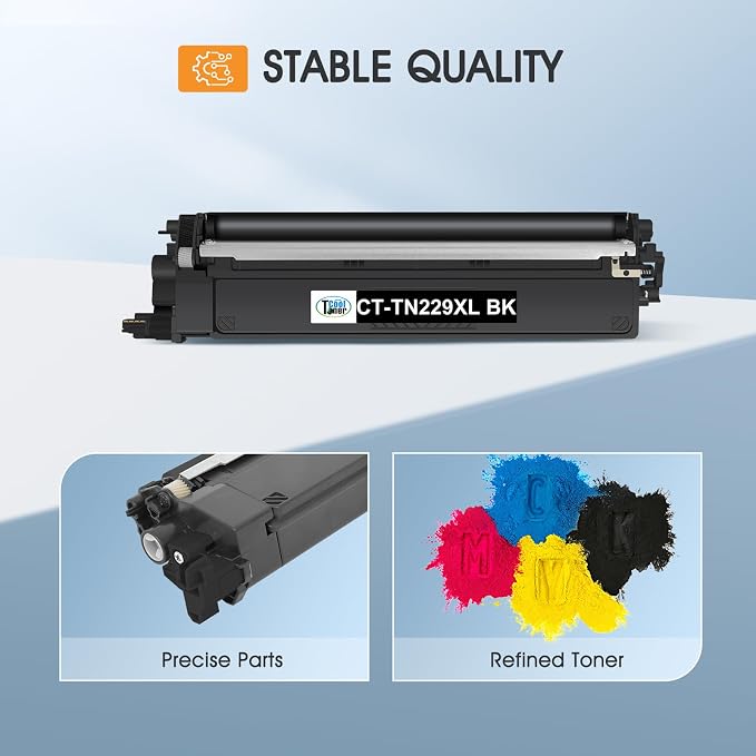 TN229 TN229XL MFC-L3780CDW Toner Cartridges 4 Pack for Brother MFC-L3720CDW | Compatible for Brother HL-L3280CDW HL-L3220CDW HL-L3300CDW HL-L3295CDW MFC-L3765CDW TN-229XL TN 229 229XL Toner Printer