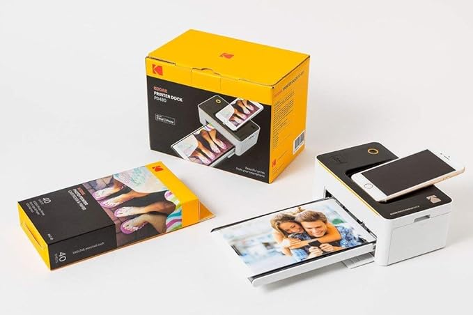 KODAK Dock Plus & Dock Photo Printer Cartridge PHC-40 – Cartridge Refill & Photo Paper - 40 Pack,Black