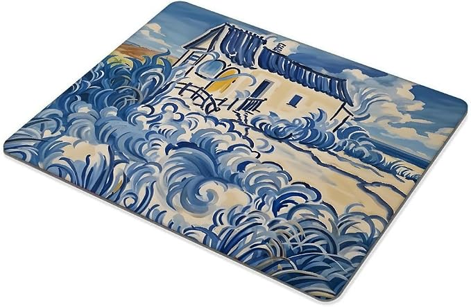 Van Gogh Landscape with Houses Mouse pad Customized Mousepad Non-Slip Rubber Base Mouse Pads for Computers Laptop Office Desk Accessories Mouse pad