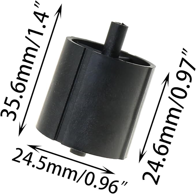 DGZZI 3PCS Black Desktop Heavy Duty Premium Plastic Tape Dispensers 1 Inch Core Replacement Tape Holder Accessories