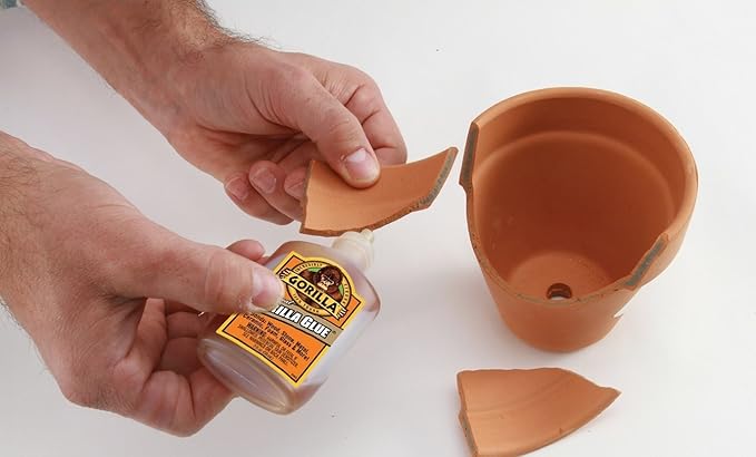Gorilla Original Gorilla Glue, Waterproof Polyurethane Glue, 4 Ounce Bottle, Brown, (Pack of 2)