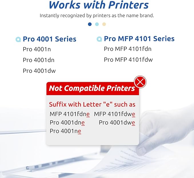 INK E-SALE 148A Toner Cartridge Black 4001n 4101fdw (with Chip) Compatible Replacement for HP 148 148A 148X W1480A W1480X for HP Pro MFP 4101fdw 4101fdn 4001dw 4001dn 4001n Printer (2 Pack)