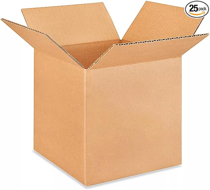 Small Cube Moving & Shipping Boxes 7"L x 7"W x 7"H (25-Pack) - Extra Strength 200 lb vs Regular - USA-Made Corrugated Packing Boxes for Moving - Heavy Duty Moving Box - Packaging Box by IDL Packaging