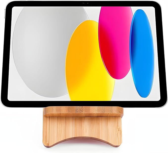 Bamboo Phone Stand, Desktop Stand, Simple Phone Stand, Compatible with All Phones (Bamboo)