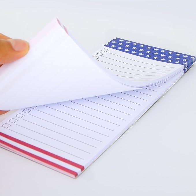 4 Pack Magnetic Notepads for Refrigerator,Grocery List Large Magnet Pad for Fridge,Full Magnet Design Magnetic Memo Pads for Grocery List, Shopping List, To-Do List (7.5 x 3.5 inch, 4×50 Sheets)