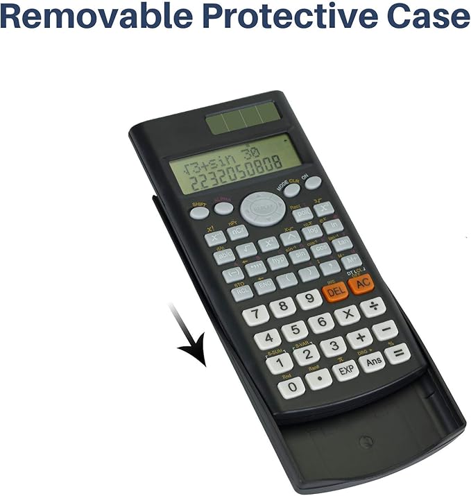 Mr. Pen Scientific Calculator - Solar Powered, 2 Line Display, Fraction & Statistics Calculations for School, College & High School Use (Pack of 2)