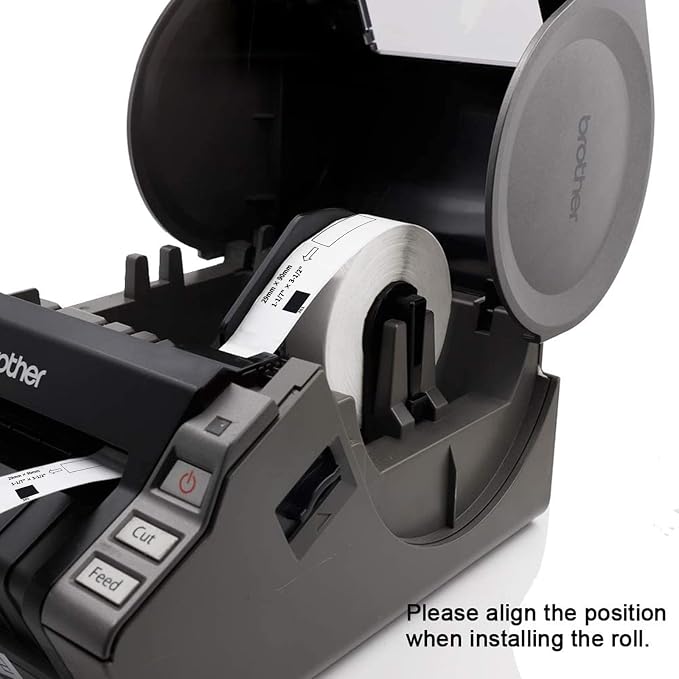 (12 Rolls + 1 Frame, 4800 Labels) Labelebal Compatible 1-1/7" x 3-1/2"(29mm x 89mm) Direct Thermal Labels Replacement for DK-1201 Shipping Mailing Postage Address Compatible for Brother QL Printer