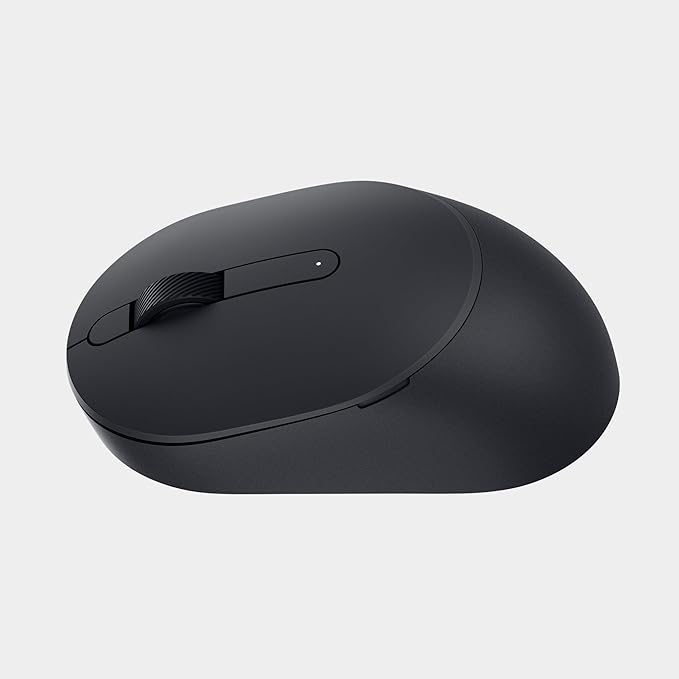 Dell MS355 Silent Mouse - Programmable Scroll Wheel, Secure Dual-Mode Connectivity, Adjustable DPI, Adjustable polling rate upto 250Hz, Ambidextrous, Low battery LED indicator, 3-Year warranty - Black