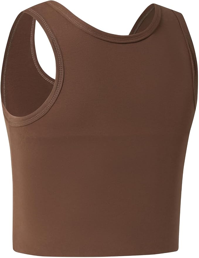 Women Transgender Tomboy FTM Pull On Closure Elastic Chest Binder Pullover Tank Top