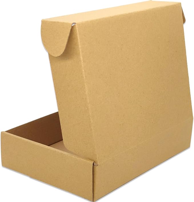 9x6x2 Shipping Boxes Set of 50, Brown Mailer Corrugated Cardboard Box | for Packaging, Literature, Packing, Mailing, Storage, Small Business, Moving, Gift, Supplies, Quick Fold, Tab Locking