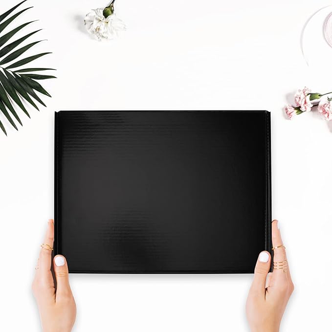 Hoikwo Medium Shipping Boxes for Mailing Shipping Packaging, Corrugated Cardboard Boxes for Packaging Small Business, (Black, 12x9x4-20 Pack) | for Mailing Shipping Packaging, Corrugated Cardboard Boxes for Packaging Small Business, (Black, 12x9x4-20 P...