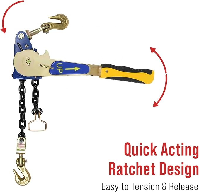 Mytee Products (8 Pack) Easy Binder Ratcheting Chain Load Binder, 5400 lbs WLL