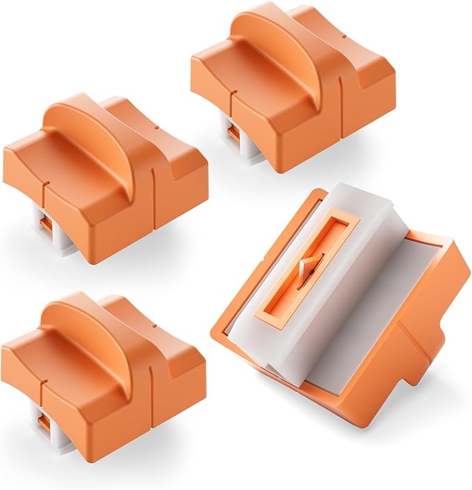 EVTECK 4-Pack Paper Cutter Blades Replacement for Paper Trimmer Slider | with Safe Hidden-Blade Design
