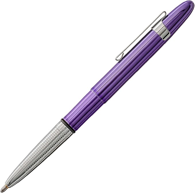 Fisher Space Pen Purple Haze Pressurized Ballpoint Bullet Pen, Gift Box | Compact Size, Writes Upside Down and in Extreme Temperatures, Black Ink, Medium Point, Pocket Clip, Made in the USA