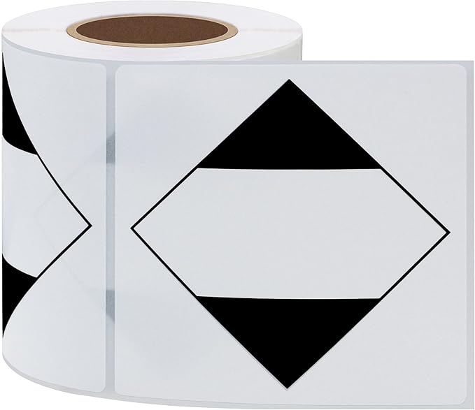 Hybsk 3x3 Inch Diamond Ground ORM-D Shipping Labels for Warehouse Handling Transport Square Shipping Stickers Total 200 Labels Per Roll (3x3 inch)