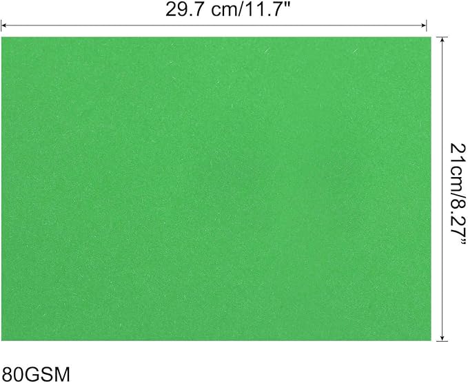 MECCANIXITY 50 Sheets Colored Copy Paper 8.3 x 11.7Inch Printer Paper 80gsm Emerald Green for Office Printing, Document Copying, Invitations, Forms, Art Projects