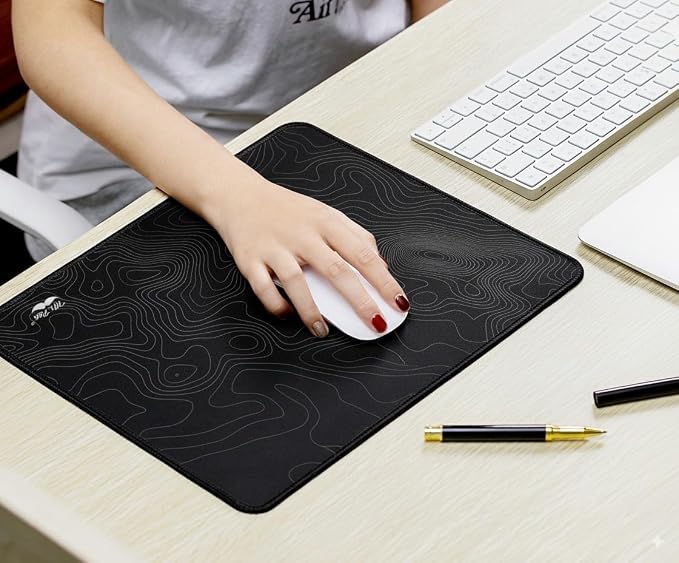 Mr. Pen- Mouse Pad, 12.5"x 10.5", 2 Pack, Black Pattern | Laptop and Computer Mouse Pad Gaming, Anti-Slip Rubber Base