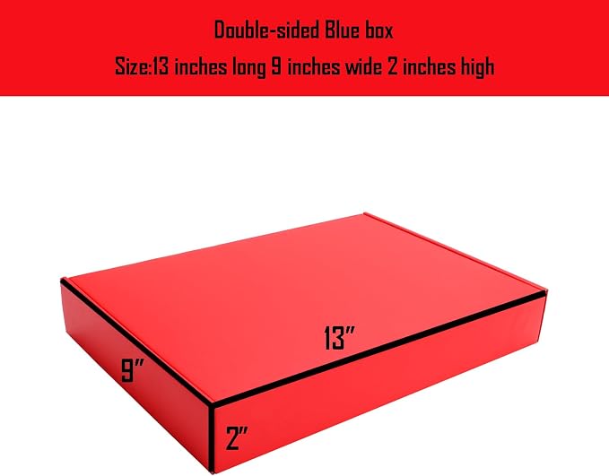 Red Shipping Packaging Boxes Mailers E-Commerce Packing 20Pcs13×9×2 Inch | Corrugated cardboard Wraps,flat pre-folded easy assembly,online store daily shipping parcels,gifts boxes,cross-border mailing