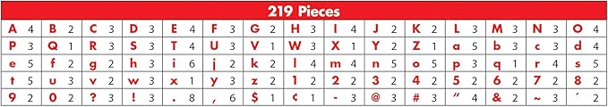 Carson Dellosa 219-Piece Kind Vibes Cutout Letters, 4" Colorful Upper and Lowercase Alphabet, Numbers, Punctuation, and Symbols for Bulletin Board, Posterboard, Party, and Classroom Decor