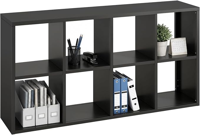 IRONMIX Office Shelves, Metal Bookshelf, Short Credenzas for Home Office | Heavy Duty, Modular Under-desk/Desk-side Storage, Double Printer Stand, Open Bookcase for Small Places, Library, Classroom